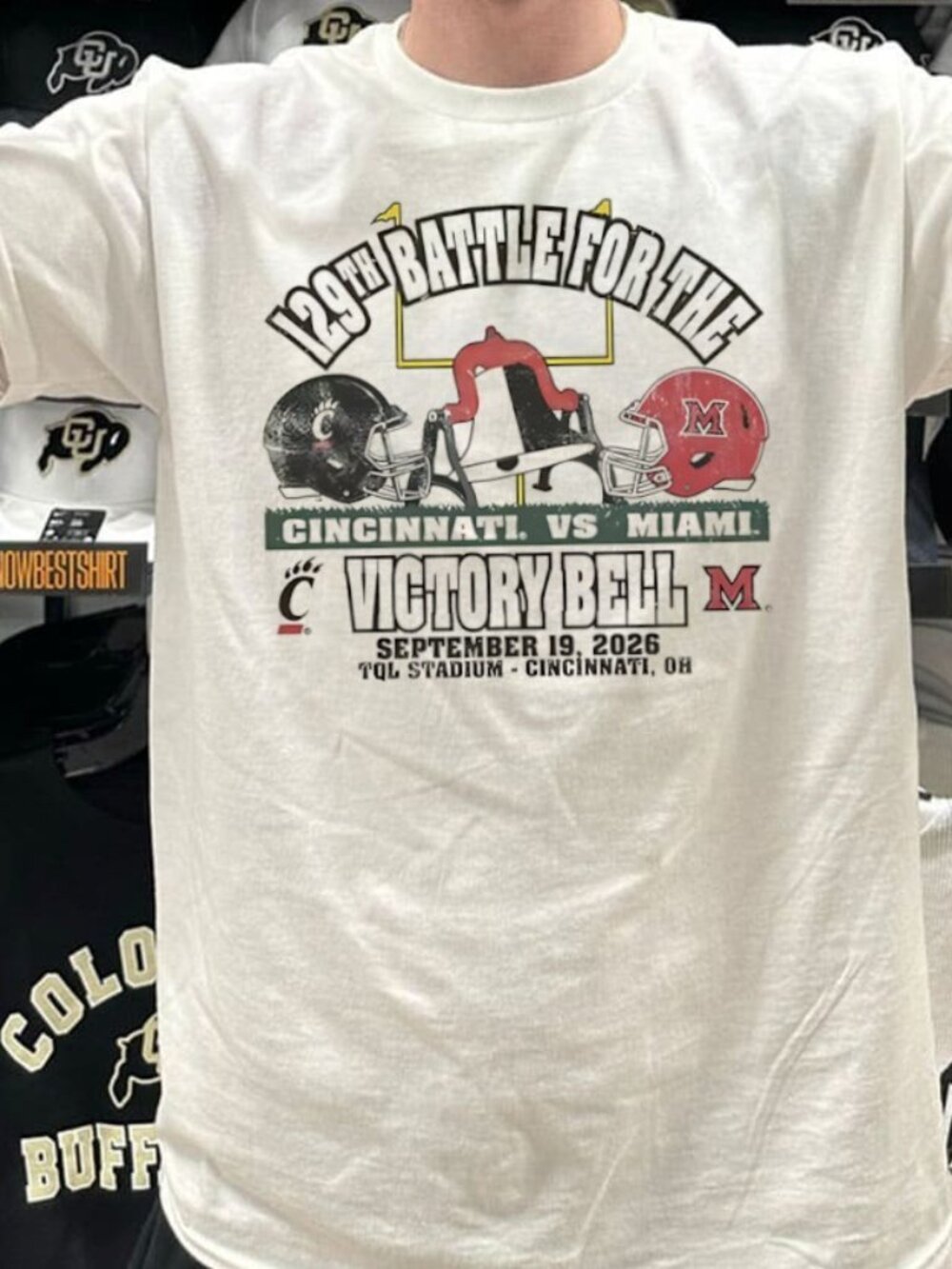 Cincinnati Bearcats vs Miami Redhawks 129th Battle For The Victory Bell shirt